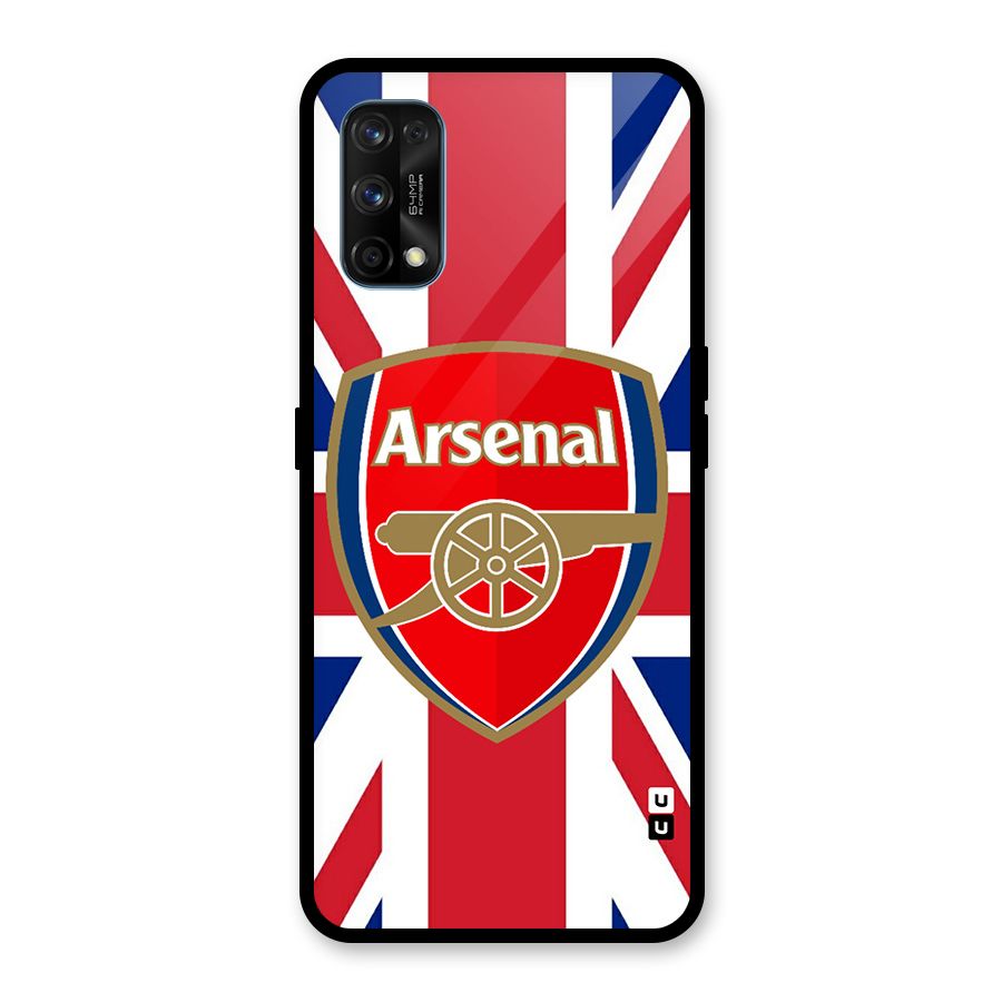 Arsenal Flag Glass Back Case for Realme 7 Pro