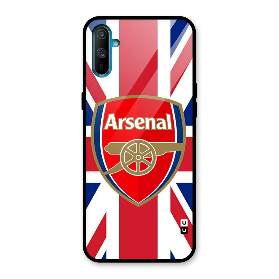 Arsenal Flag Glass Back Case for Realme C3