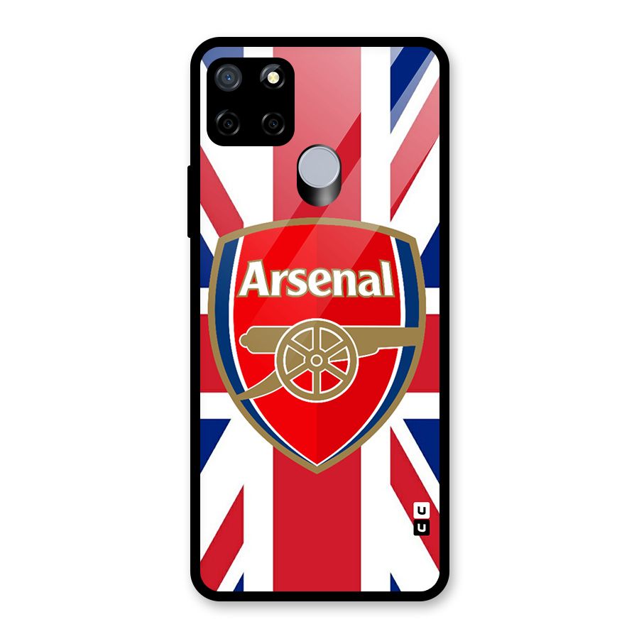 Arsenal Flag Glass Back Case for Realme Narzo 30A