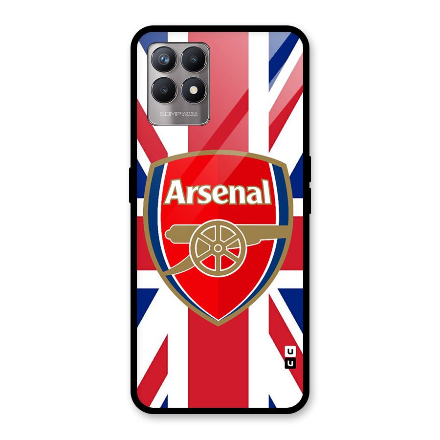 Arsenal Flag Glass Back Case for Realme Narzo 50
