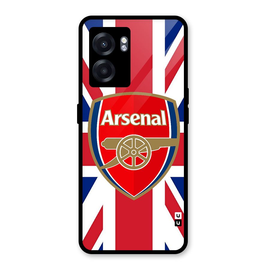 Arsenal Flag Glass Back Case for Realme Narzo 50 5G