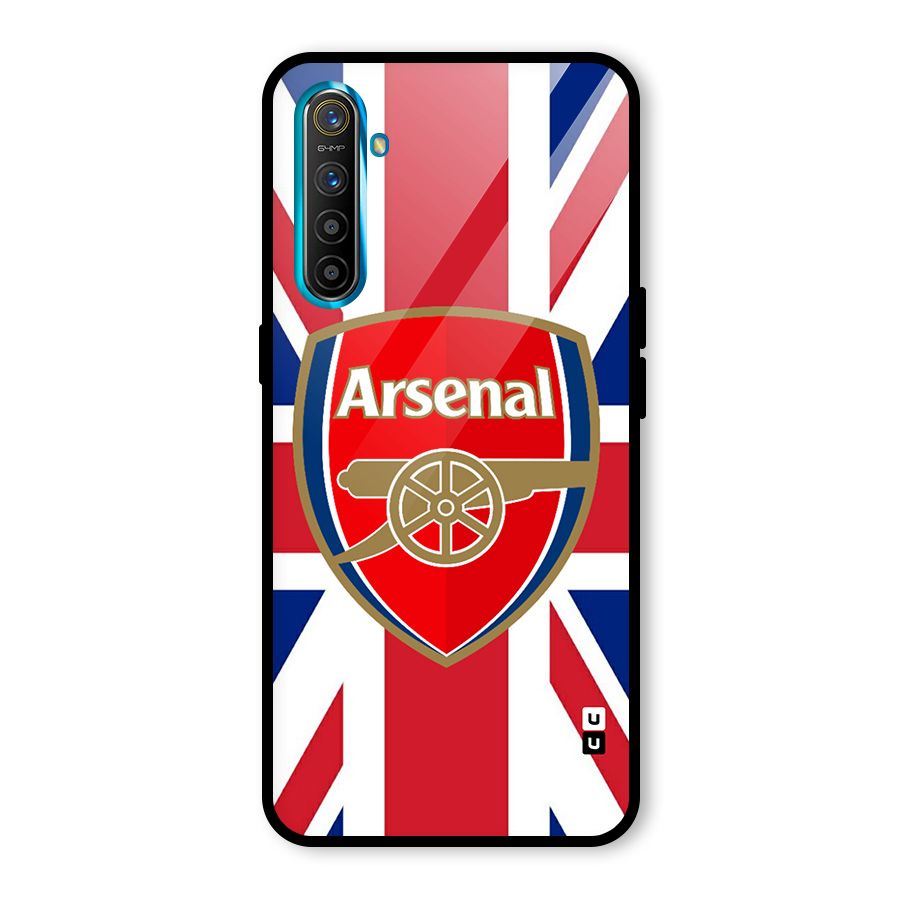 Arsenal Flag Glass Back Case for Realme X2