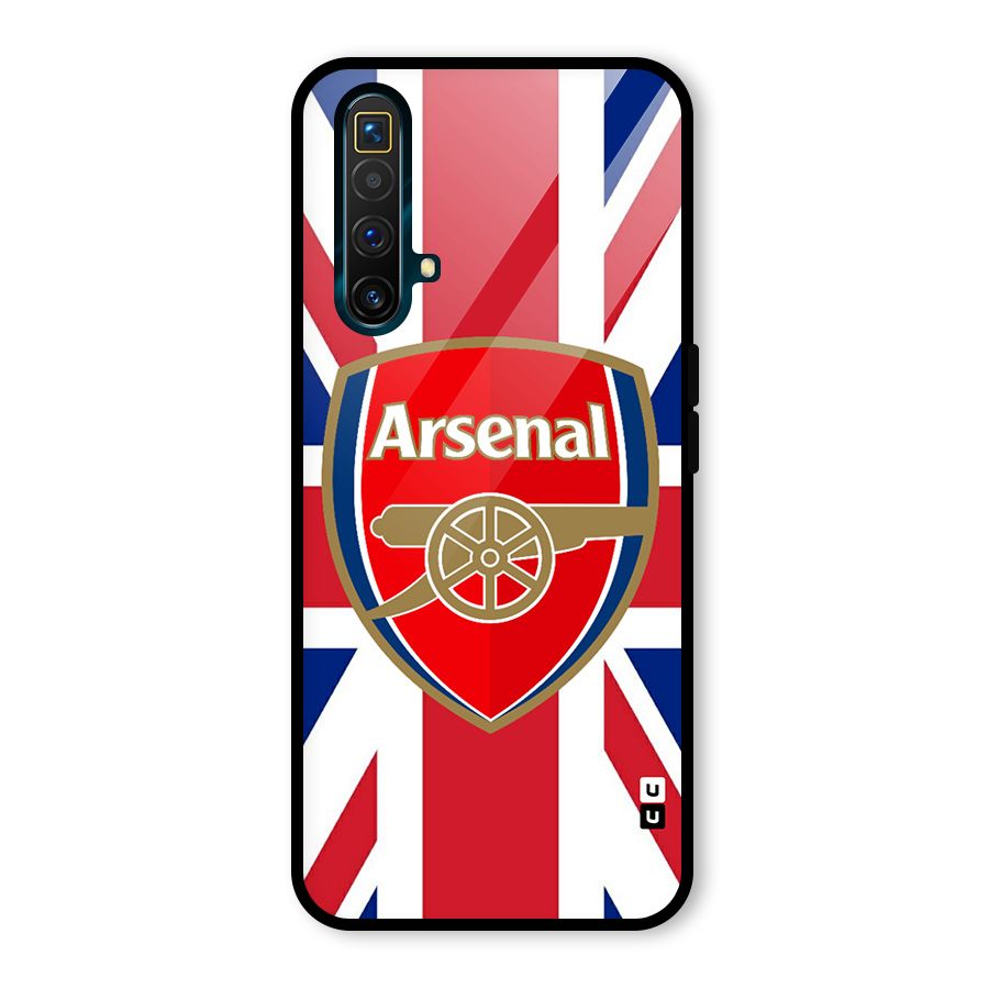 Arsenal Flag Glass Back Case for Realme X3 SuperZoom