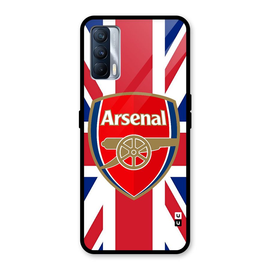 Arsenal Flag Glass Back Case for Realme X7