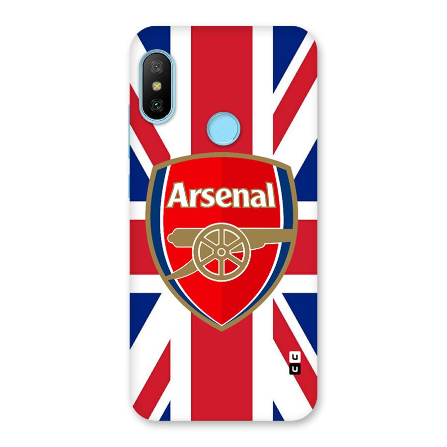 Arsenal Flag Back Case for Redmi 6 Pro