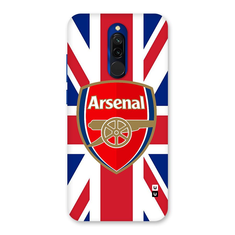 Arsenal Flag Glass Back Case for Redmi 8