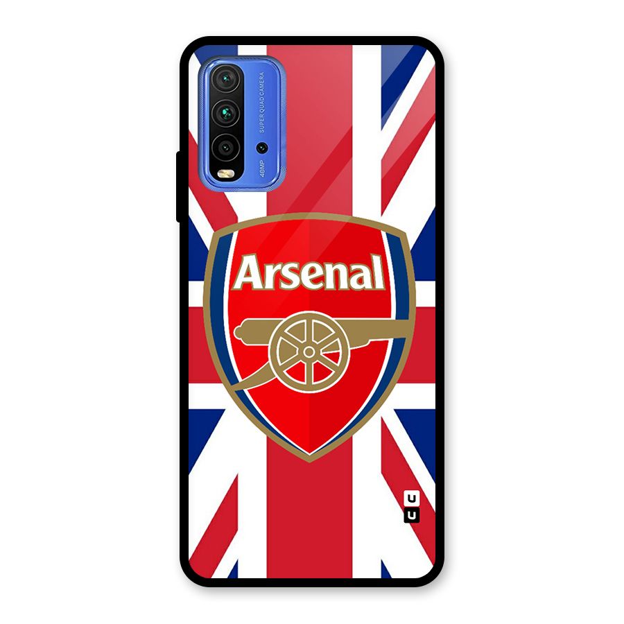 Arsenal Flag Glass Back Case for Redmi 9 Power