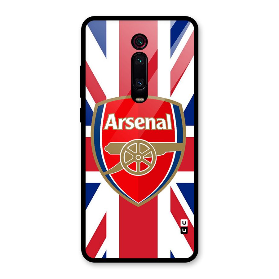 Arsenal Flag Glass Back Case for Redmi K20