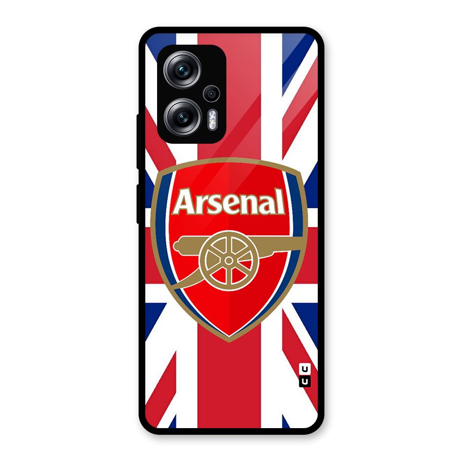 Arsenal Flag Glass Back Case for Redmi K50i
