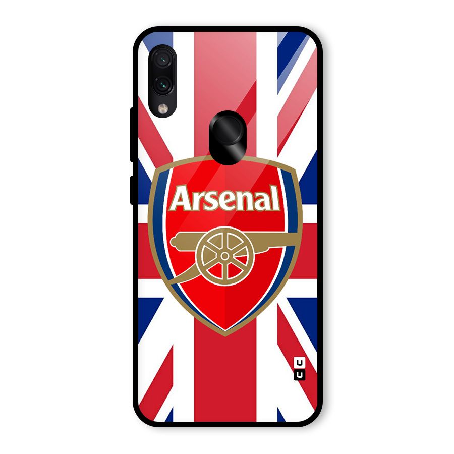 Arsenal Flag Glass Back Case for Redmi Note 7 Pro