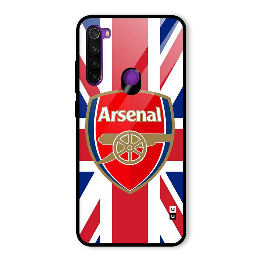Arsenal Flag Glass Back Case for Redmi Note 8