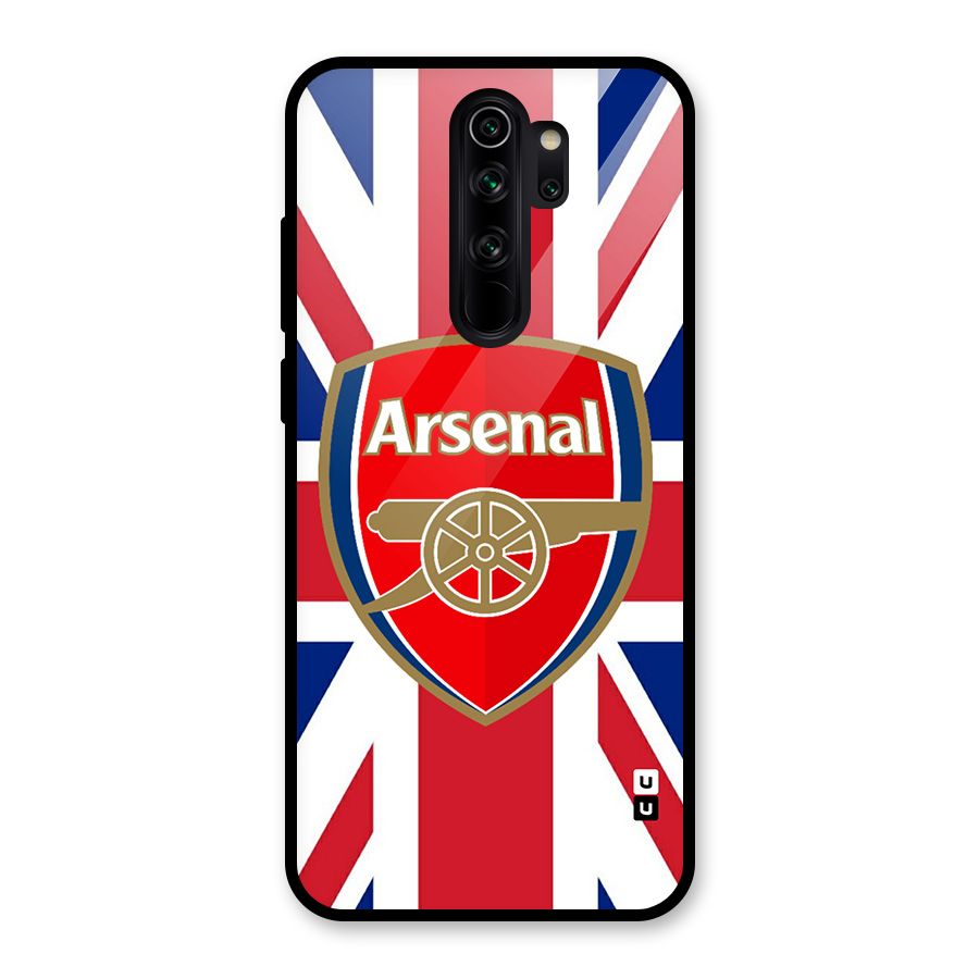 Arsenal Flag Glass Back Case for Redmi Note 8 Pro