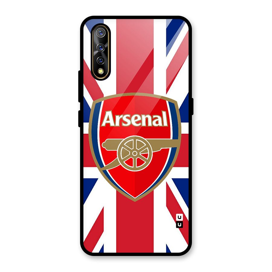 Arsenal Flag Glass Back Case for Vivo S1