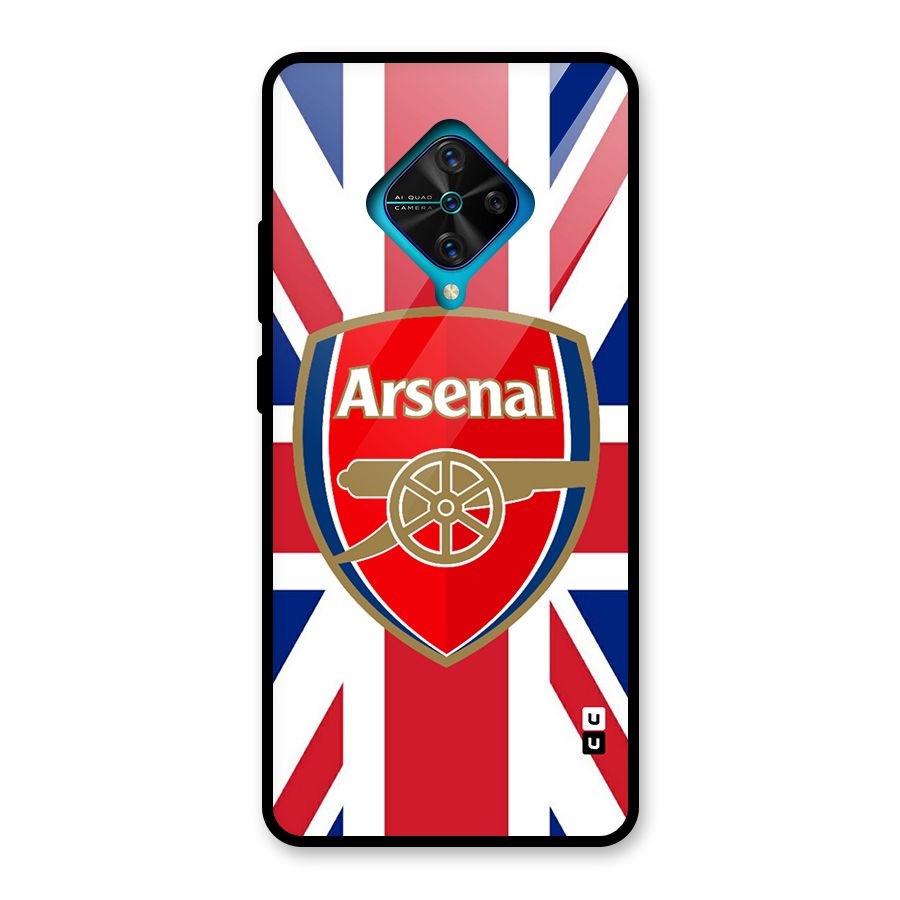 Arsenal Flag Glass Back Case for Vivo S1 Pro