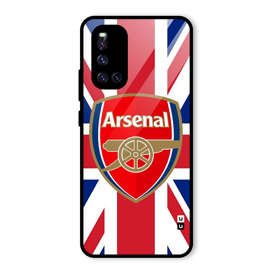 Arsenal Flag Glass Back Case for Vivo V19