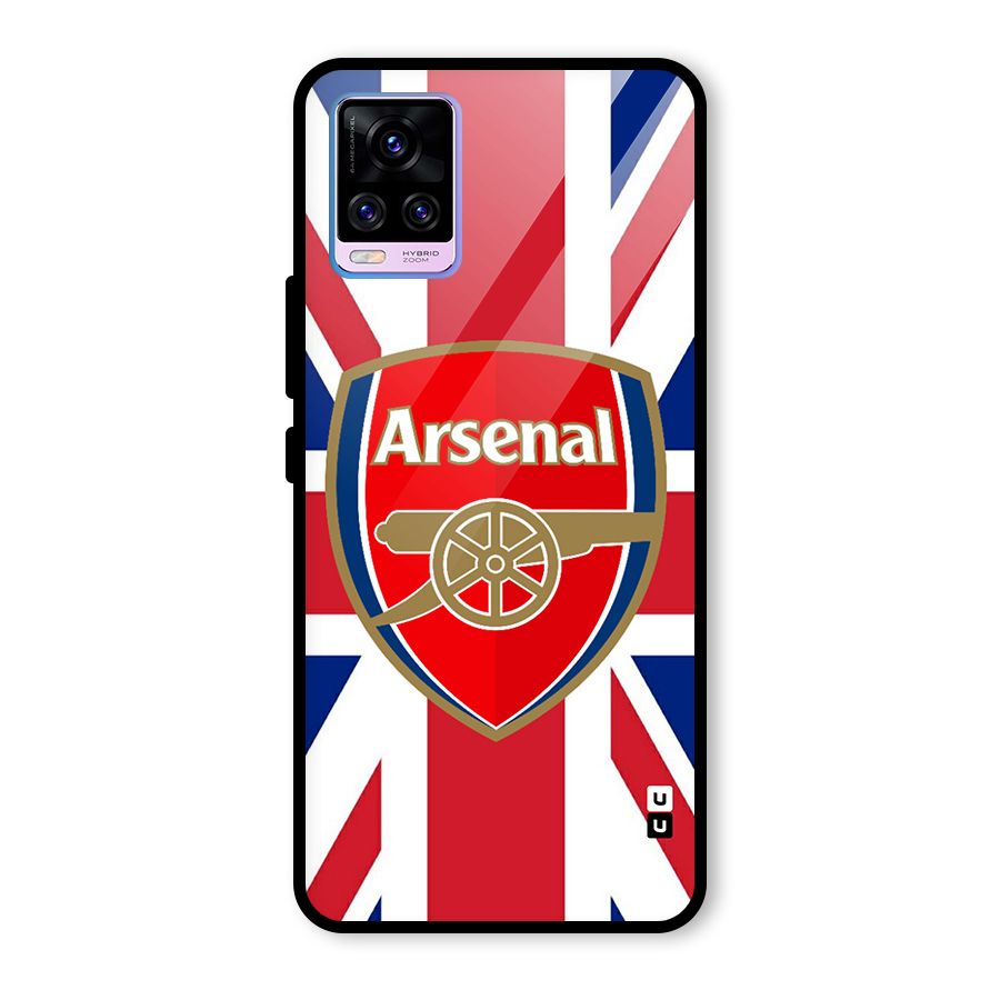 Arsenal Flag Glass Back Case for Vivo V20 Pro