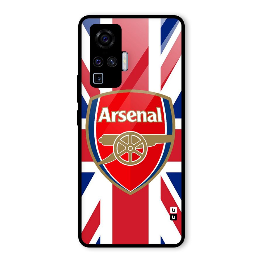 Arsenal Flag Glass Back Case for Vivo X50 Pro