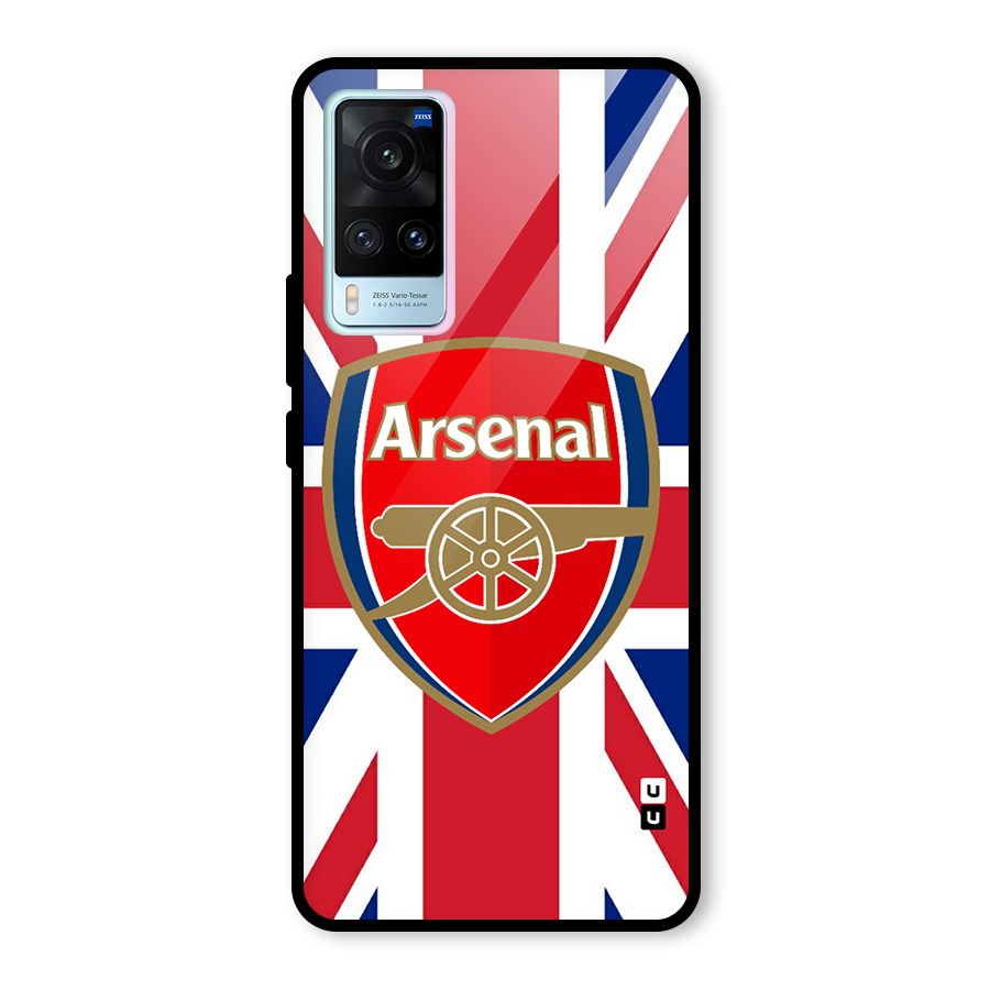 Arsenal Flag Glass Back Case for Vivo X60