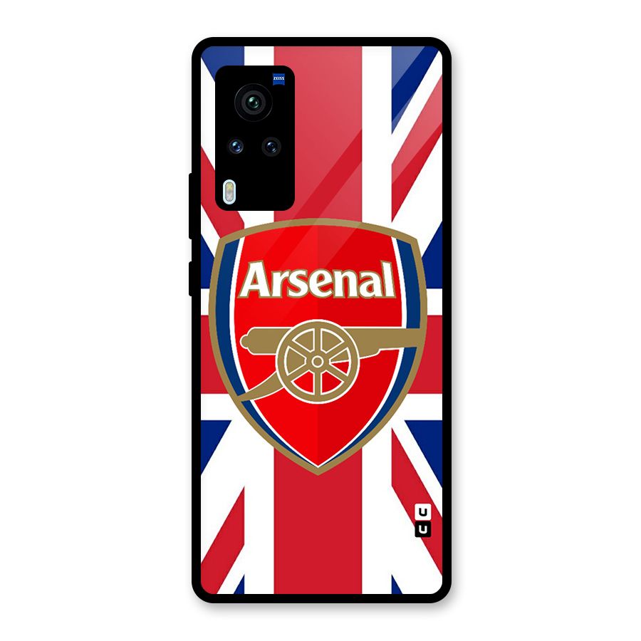 Arsenal Flag Glass Back Case for Vivo X60 Pro