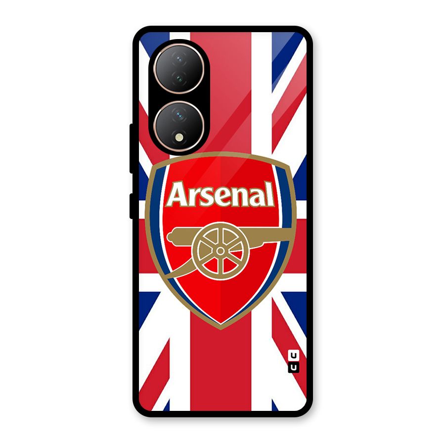 Arsenal Flag Glass Back Case for Vivo Y100