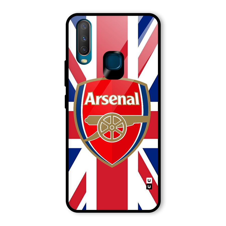 Arsenal Flag Glass Back Case for Vivo Y15