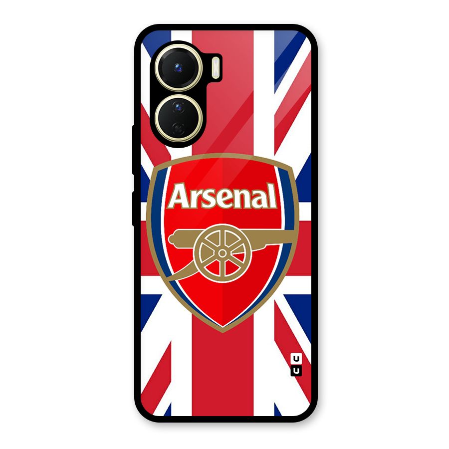 Arsenal Flag Glass Back Case for Vivo Y16