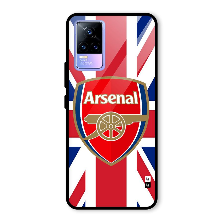 Arsenal Flag Glass Back Case for Vivo Y73