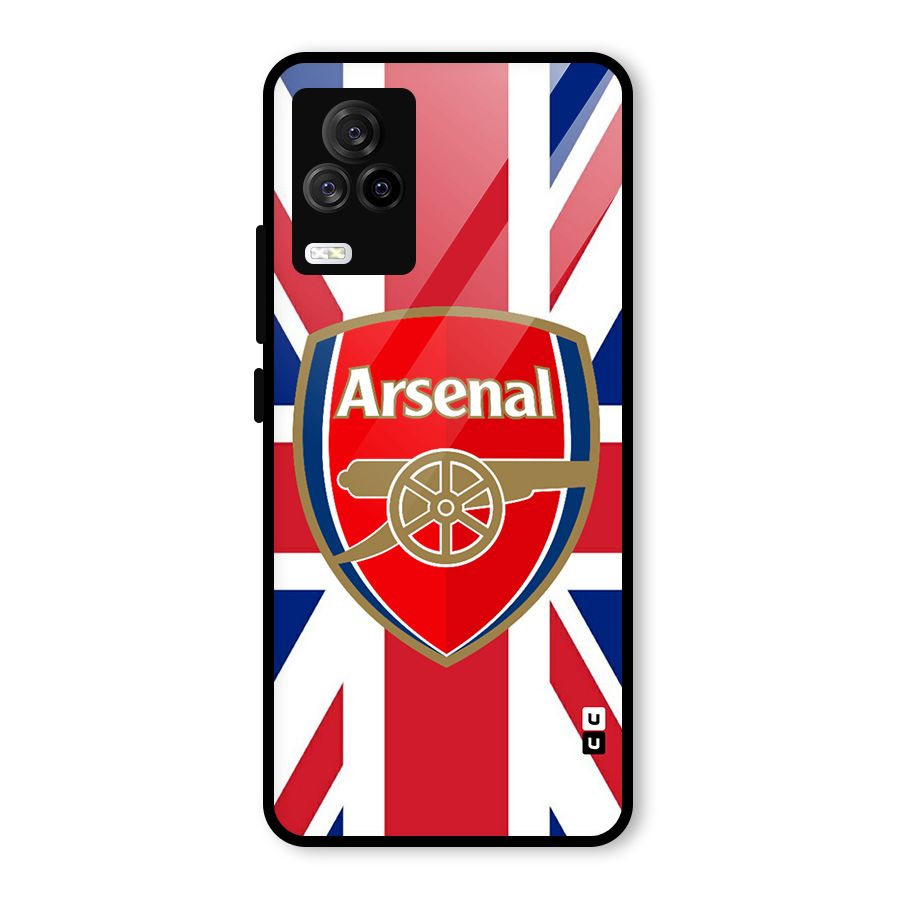 Arsenal Flag Glass Back Case for Vivo iQOO 7 Legend 5G