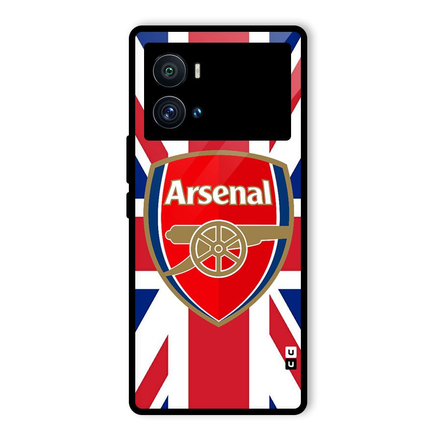 Arsenal Flag Glass Back Case for Vivo iQOO 9 Pro