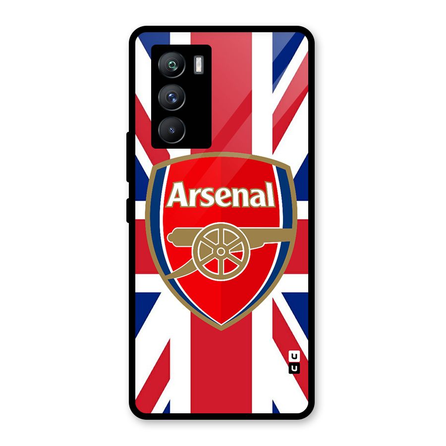 Arsenal Flag Glass Back Case for Vivo iQOO 9 SE