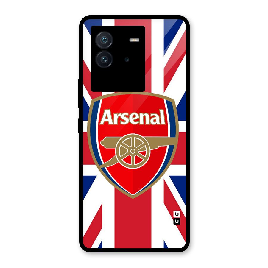 Arsenal Flag Glass Back Case for Vivo iQOO Neo 6 5G