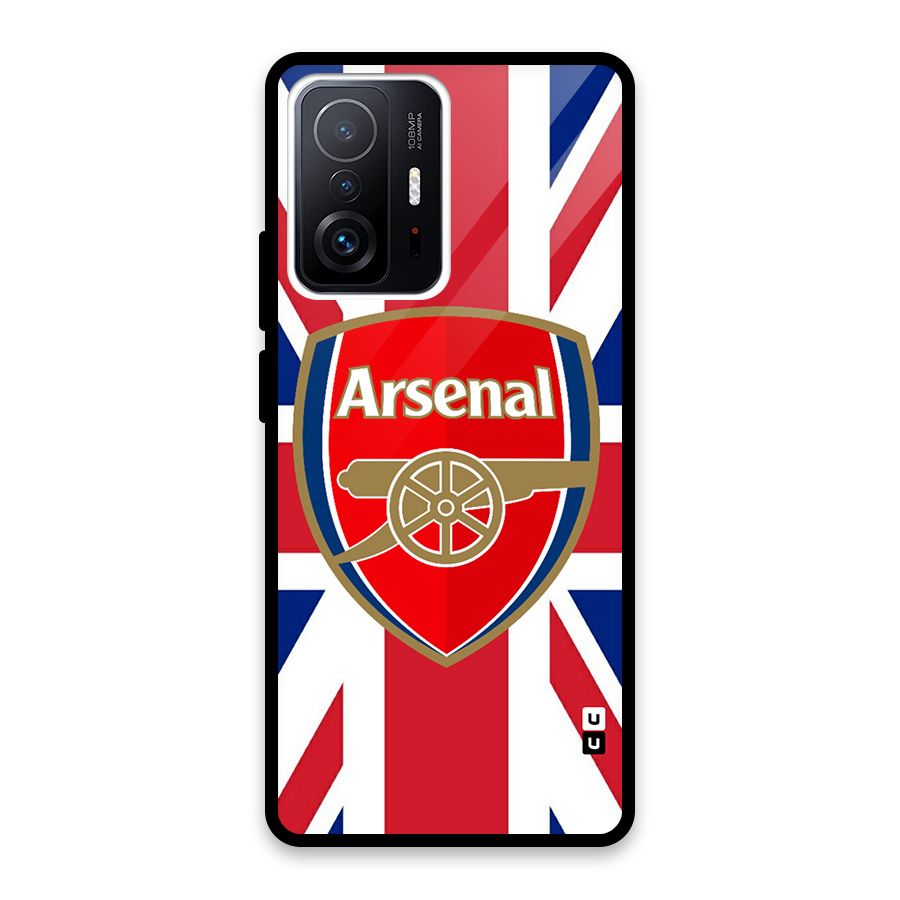 Arsenal Flag Glass Back Case for Xiaomi 11T Pro