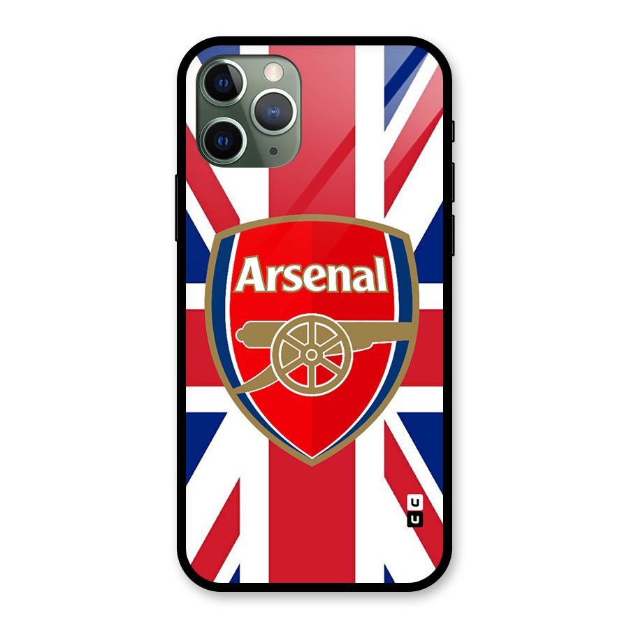 Arsenal Flag Glass Back Case for iPhone 11 Pro