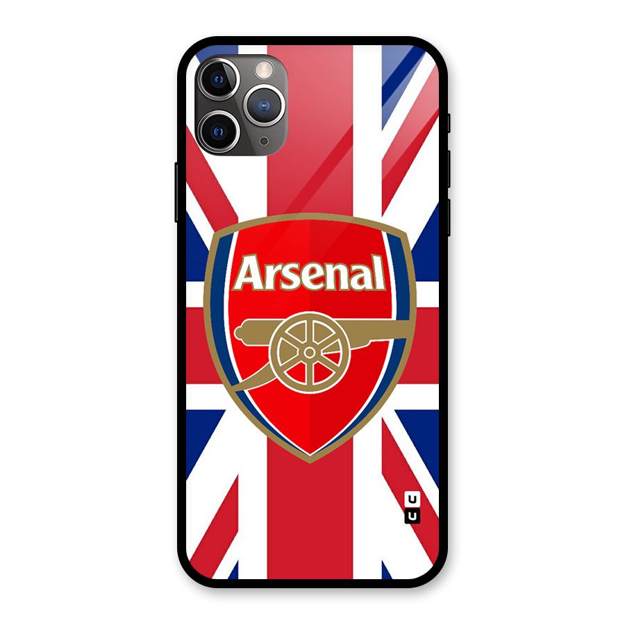 Arsenal Flag Glass Back Case for iPhone 11 Pro Max