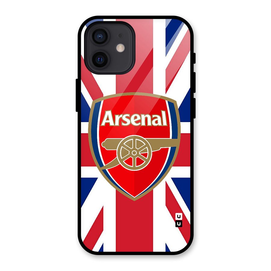 Arsenal Flag Glass Back Case for iPhone 12