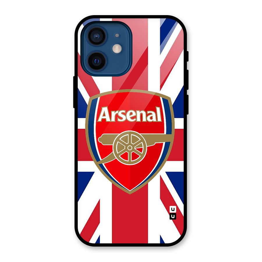 Arsenal Flag Glass Back Case for iPhone 12 Mini