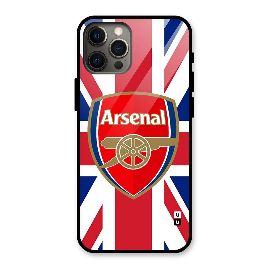 Arsenal Flag Glass Back Case for iPhone 12 Pro Max