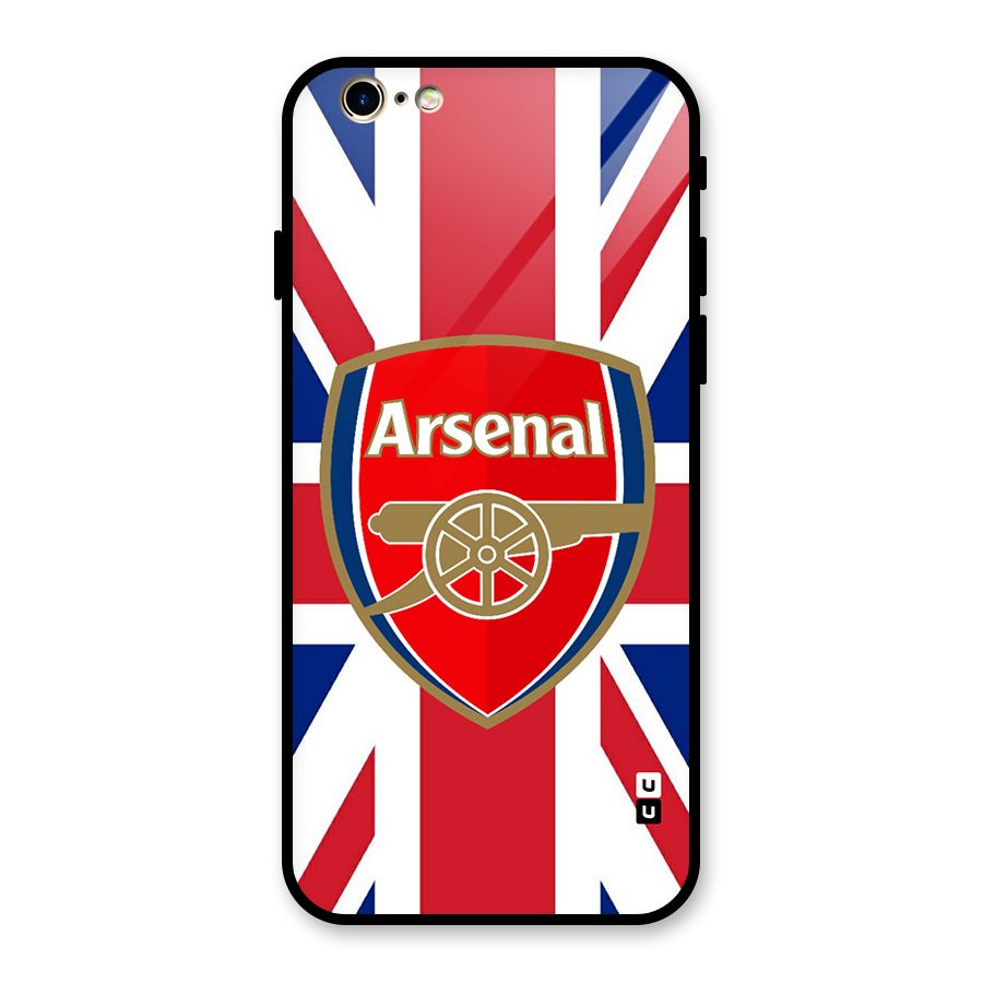 Arsenal Flag Glass Back Case for iPhone 6 6S
