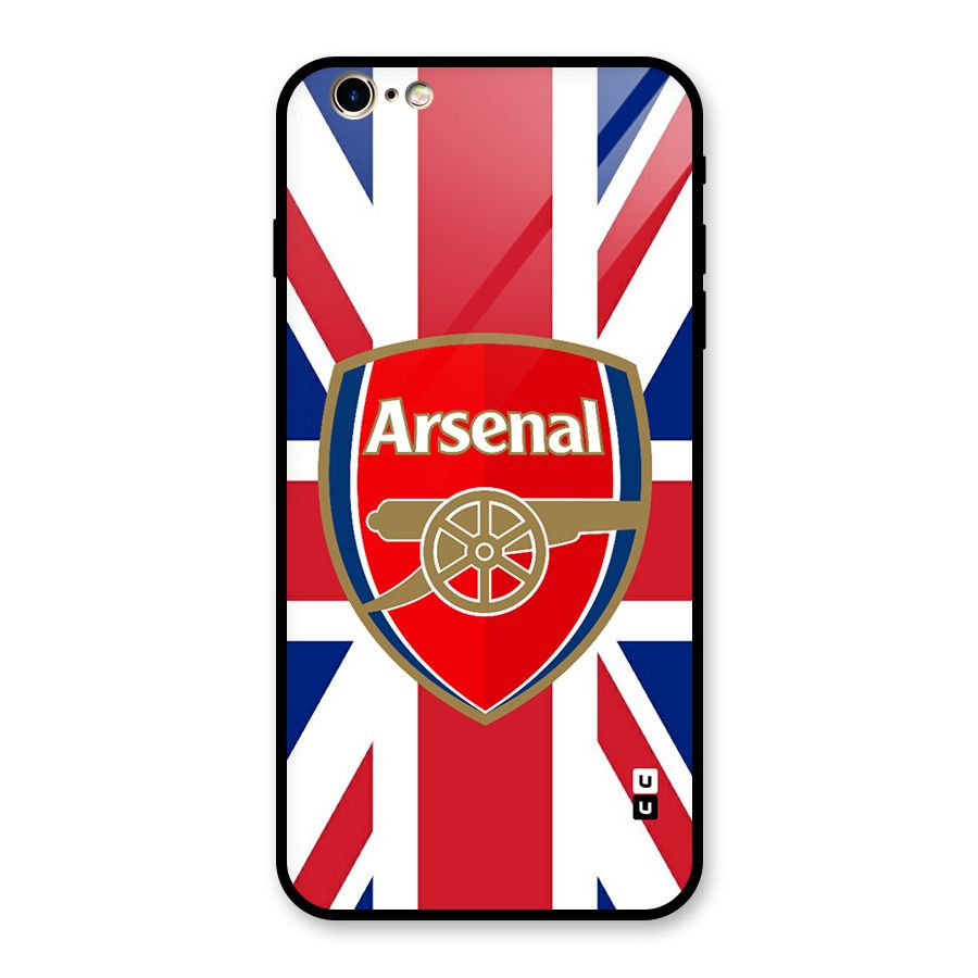 Arsenal Flag Glass Back Case for iPhone 6 Plus 6S Plus