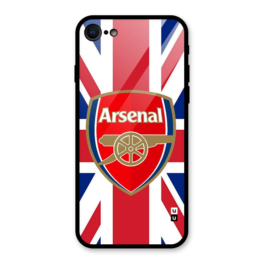 Arsenal Flag Glass Back Case for iPhone 7