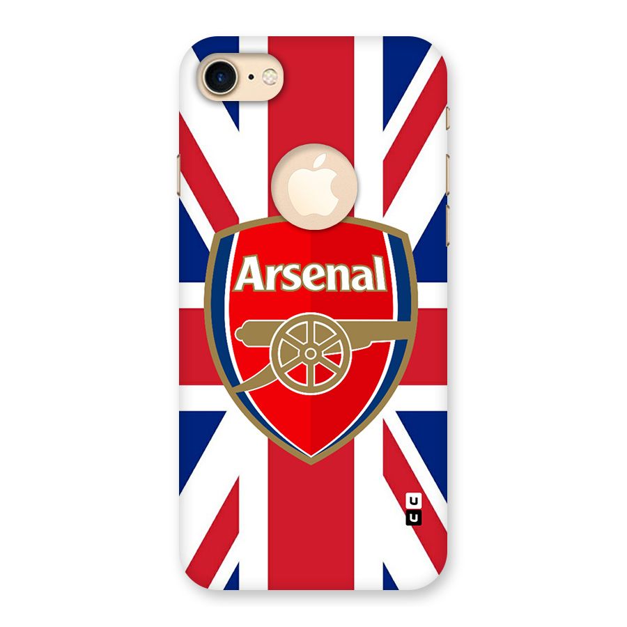 Arsenal Flag Back Case for iPhone 7 Logo Cut