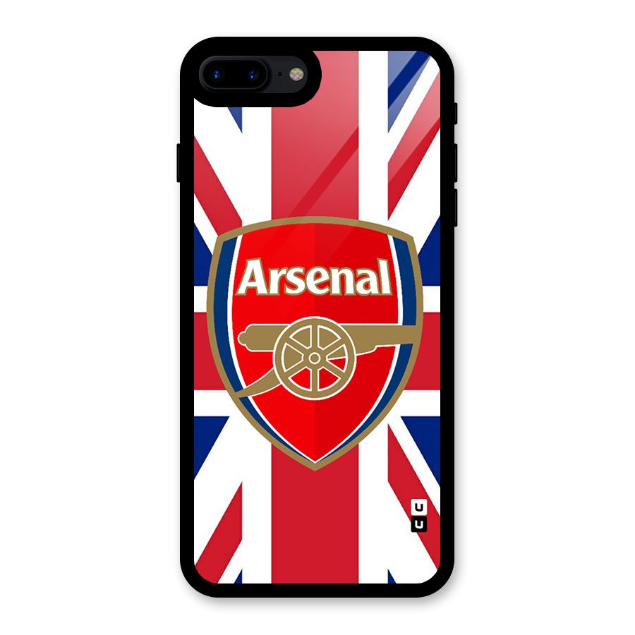 Arsenal Flag Glass Back Case for iPhone 7 Plus