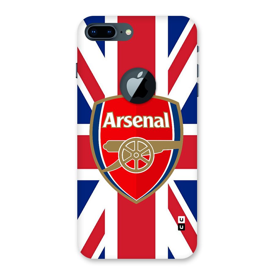 Arsenal Flag Back Case for iPhone 7 Plus Logo Cut