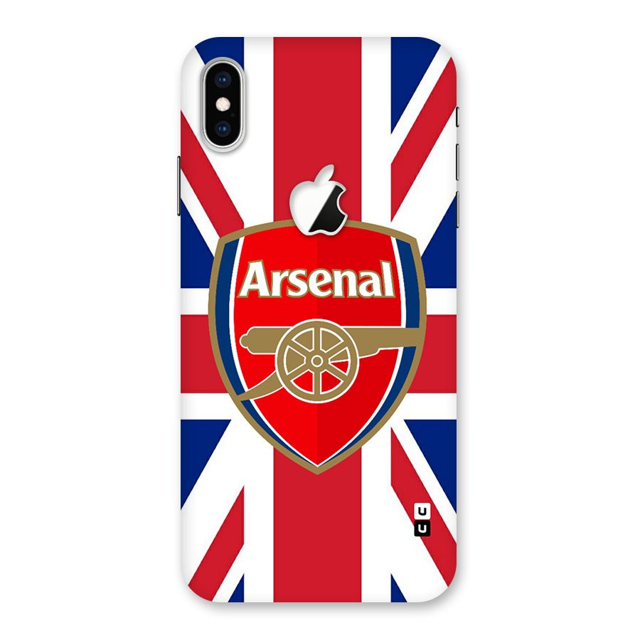 Arsenal Flag Back Case for iPhone XS Max Apple Cut