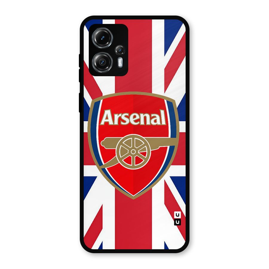 Arsenal Flag Metal Back Case for Moto G13