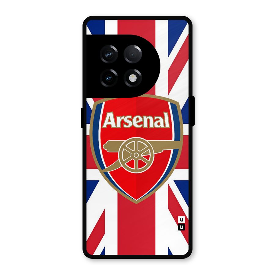 Arsenal Flag Metal Back Case for OnePlus 11R