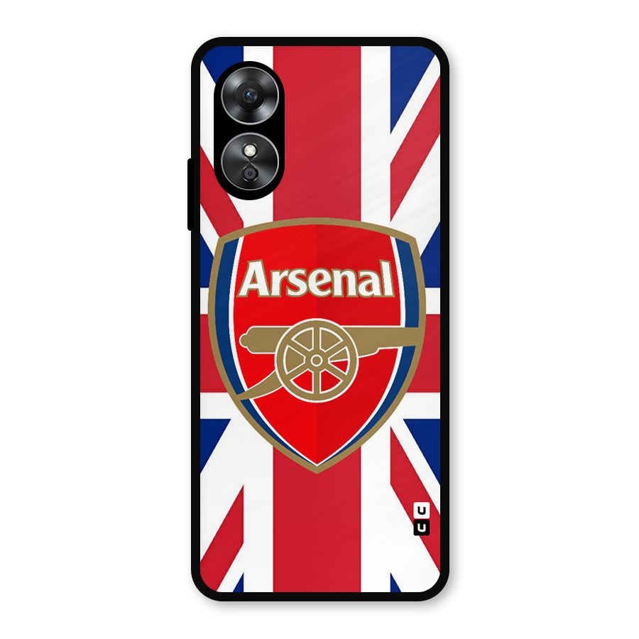 Arsenal Flag Metal Back Case for Oppo A17