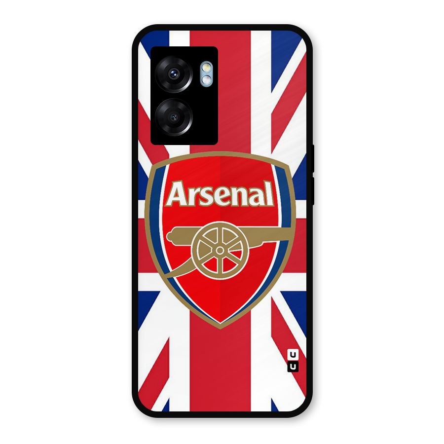 Arsenal Flag Metal Back Case for Oppo K10 (5G)