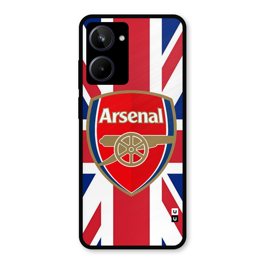 Arsenal Flag Metal Back Case for Realme 10