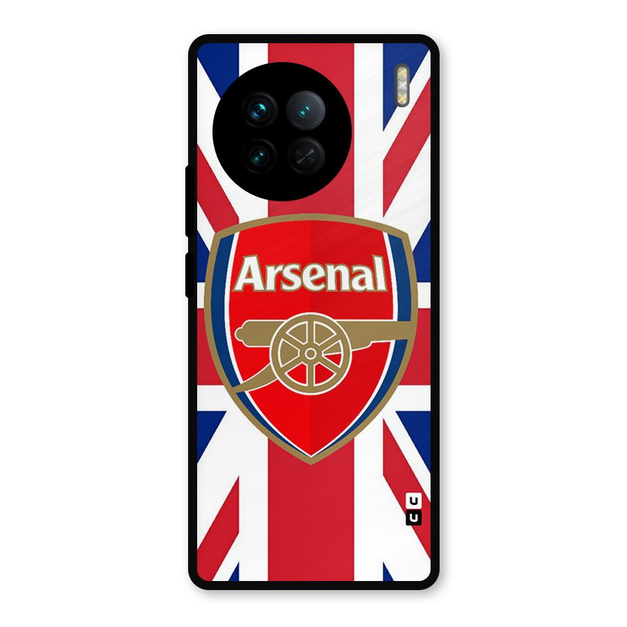 Arsenal Flag Metal Back Case for Vivo X90
